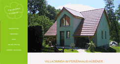 Desktop Screenshot of ferienhaus-huebener.de
