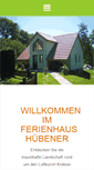 Mobile Screenshot of ferienhaus-huebener.de
